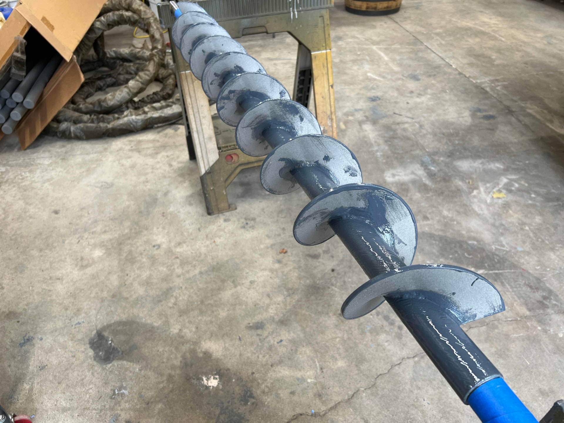 Belzona 1321 applied to the shaft.