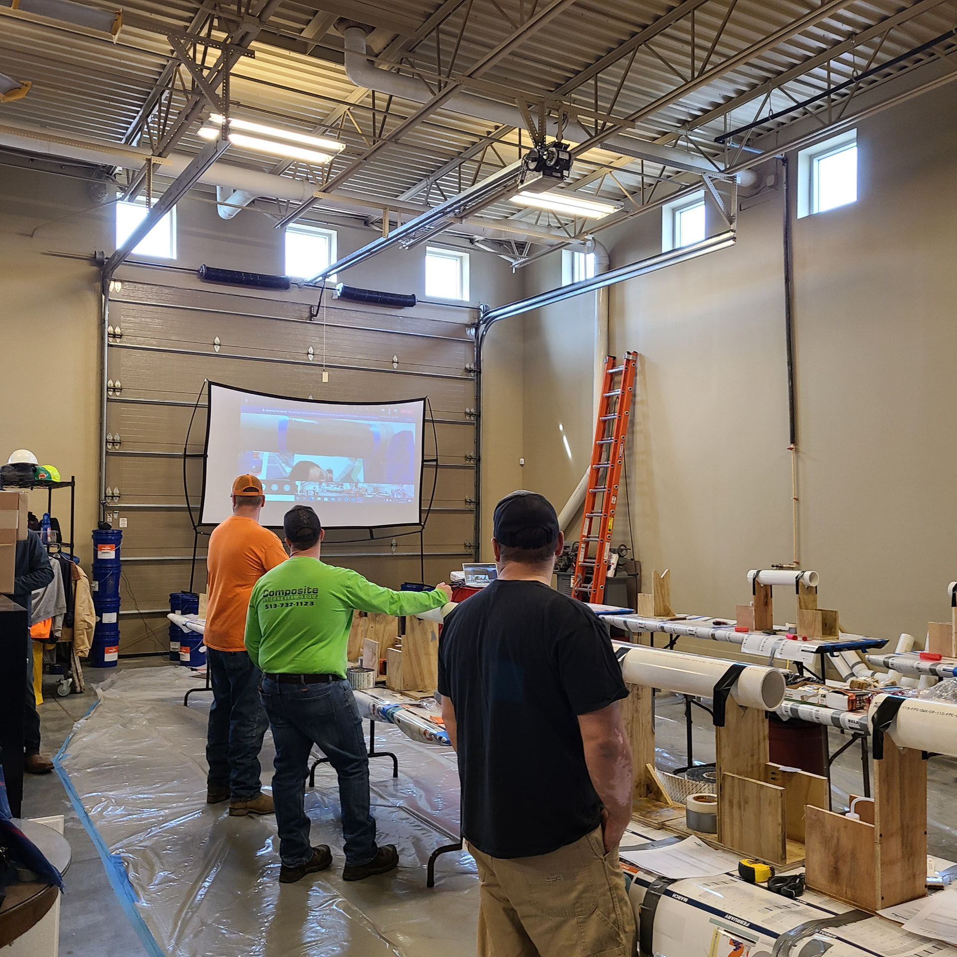 Maintenance team in a classroom training session