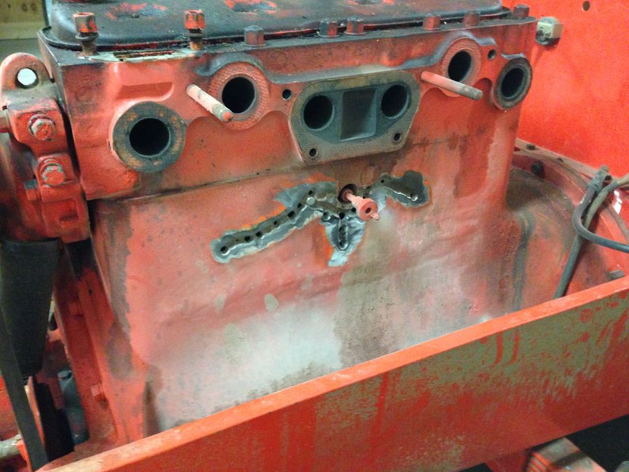 Cracked Engine Casing Repaired In Place