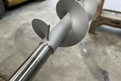 Auger Screw Worn by Abrasion