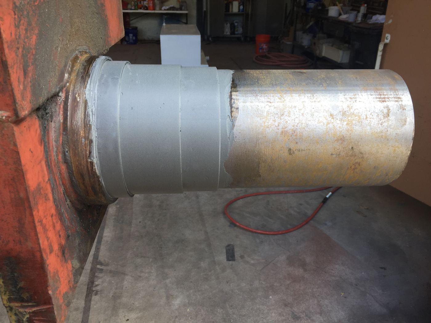 Metal Shredder Shaft Rebuild